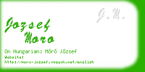jozsef moro business card